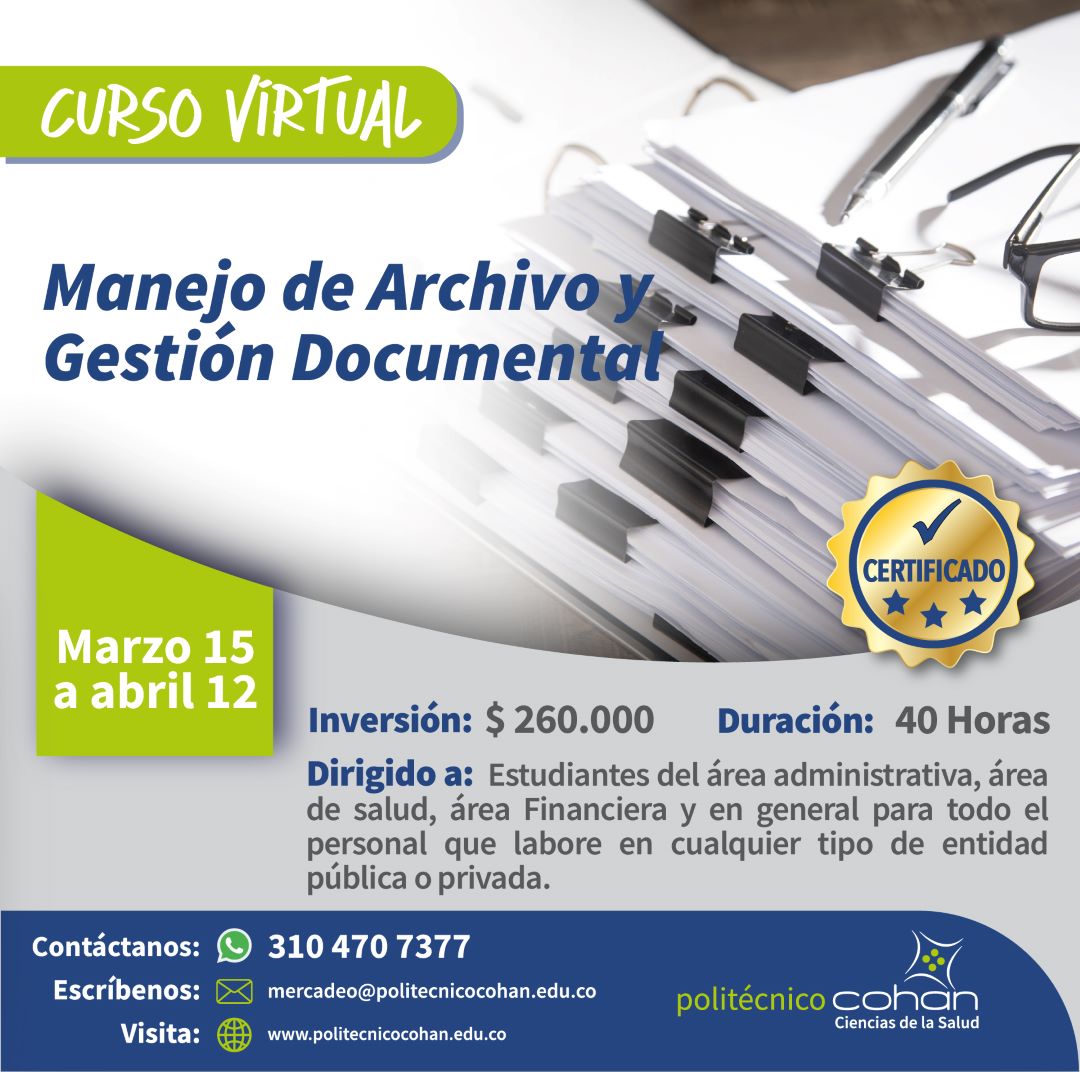 Manejo de Archivo y Gestión Documental - publico general