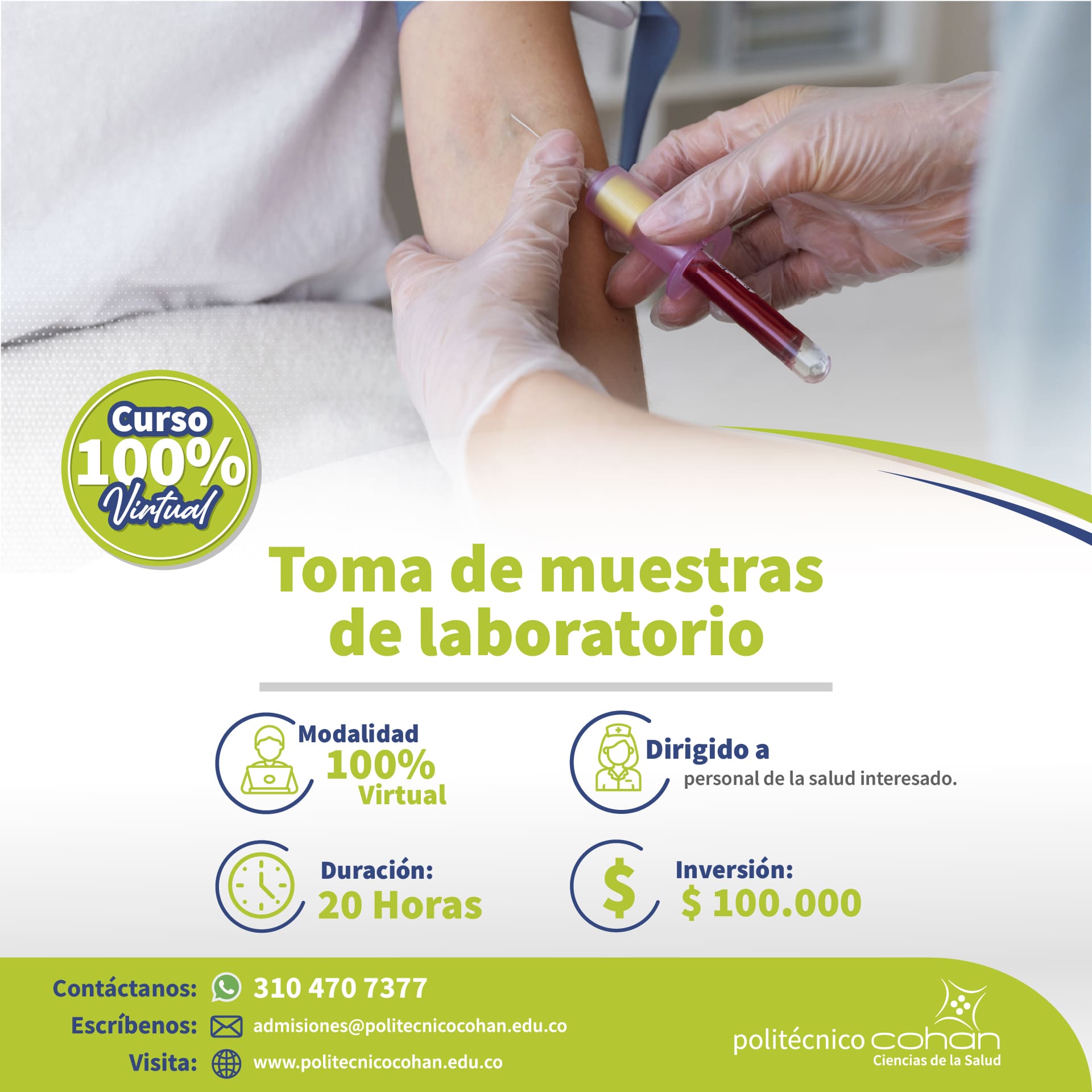 Toma de muestras de laboratorio - publico general